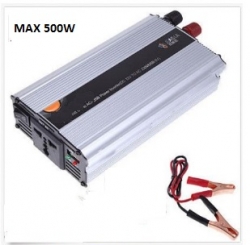 Преобразователь 12V->~230V (Schuko 500W) ― AUTOERA.LV
