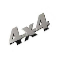 Chromed 3D emblem - 4X4