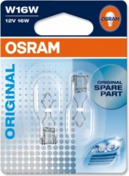 2gab x Pagriezienu/gabarīt spuldze - OSRAM W16W, 12V (15.7x38mm) ― AUTOERA.LV