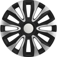 Wheel cover set - AVALON SILVER & BLACK, 16" 