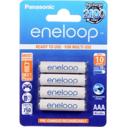 Заряжаемые батарейки - Panasonic Eneloop AAA 1.2В, 2450mAh, 4шт.  ― AUTOERA.LV