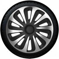 Wheel cover set - Caliber Carbon Silver-Black, 16"