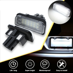 2pcs x LED number plate light holder Mercedes-Benz W211 kombi/ C-class C203/CLS (CANBUS) ― AUTOERA.LV