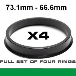 Центрирующее кольцо для алюминиевых дисков  73.1mm ->66.6mm ― AUTOERA.LV