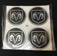 Disc stickers - DODGE 64mm