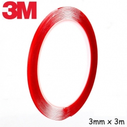 Dekoratīva moldings-strīpa ELS, sarkana, 3mmx3m ― AUTOERA.LV