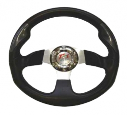 Sport steering wheel, black-carbon ― AUTOERA.LV