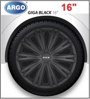 Wheel hub cover set - GIGA BLACK, 16"