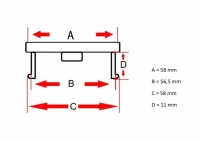 Disku ieliktņu/kapaciņu komplekts Honda 58mm