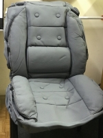 Universal car seat cover set, leather imitation (grey color)/ MIDI size