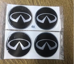 ALLOY WHEEL TRIM CENTRE CAP DECAL LOGO INFINITY 64MM ― AUTOERA.LV