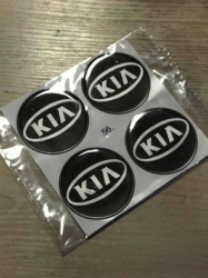 Комплект наклеек на колпаки/диски KIA, диам.56мм ― AUTOERA.LV