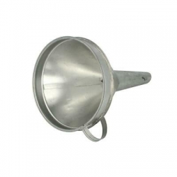 Metālā degvielas piltuve ar sietiņu (taisns, bez līkumiem), 7"/17.7cm ― AUTOERA.LV