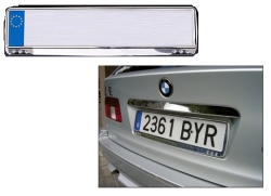 Car Number plate - сhrome plastic ― AUTOERA.LV