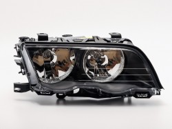 Priekšējais lukturis ar motoriņu BMW 3-serija E46 (1998-2001), pa labi ― AUTOERA.LV