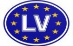 Mini sticker - "LV" ― AUTOERA.LV