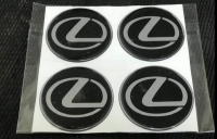 Комплект наклеек на колпаки/диски Lexus , диам.64мм