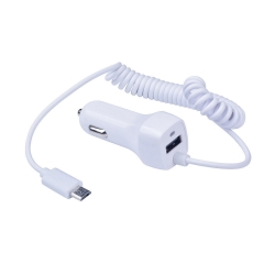 Auto Micro Usb + vads (Iphone/Ipad), 2.1A,  12V  ― AUTOERA.LV