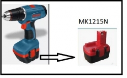 Аккумулятор - GARES для Makita 1222/ 6270D/ 6271D, 1500mAh, 12В ― AUTOERA.LV