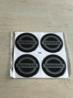 Комплект наклеек на колпаки/диски - Nissan, 64мм