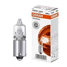 Gabarītu spuldze - OSRAM H6W, 12V (kontakti ar nobīdi) ― AUTOERA.LV