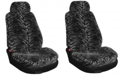 2GAB x Sēdekļu pārvalku k-ts pūkainie , universāls , tumši pēlēki ― AUTOERA.LV