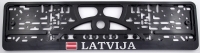 Рельефный держатель номерного знака  -  Latvija 
