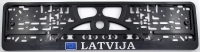 Relief plate number holder  - Latvija/flags