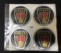 Комплект наклеек на диски или колпаки  ROVER 64мм