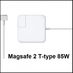 Apple power adapteris (Macbook 20V, max 4.25SA, 85W) Magsafe 2 type T ― AUTOERA.LV
