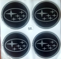Wheel stickers Subaru 56mm