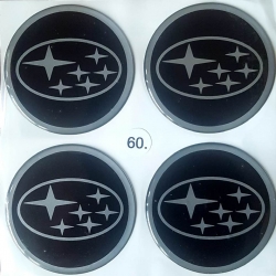 Наклейки на колпаки /диски Subaru 60мм ― AUTOERA.LV