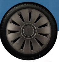 Wheel cover set  SILVERSTONE BLACK, 16"