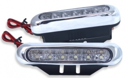 Papildus lukturu k-ts 6LED, baltas ― AUTOERA.LV