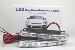Dienas gaismas lukturi 8LED, E4, baltas , 12V ― AUTOERA.LV