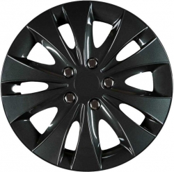 Wheel cover set Storm - Black, 16" ― AUTOERA.LV