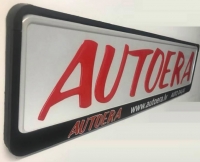 Aluminium plate with your logo (decor, not for MOT)