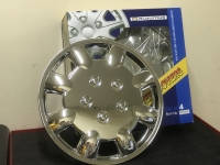 Dekoratīvo disku uzliku komplekts  R14" - hromēts