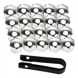 Disku uzgriežņu miciņas 17mm, hroms ― AUTOERA.LV