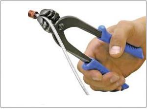 Brake pipe locking/bending pliers