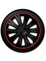 Wheel cover set - Giga Red Black, 14"