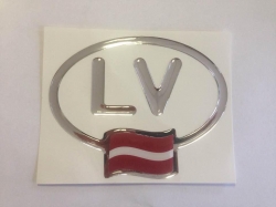 3D Sticker - LV ― AUTOERA.LV